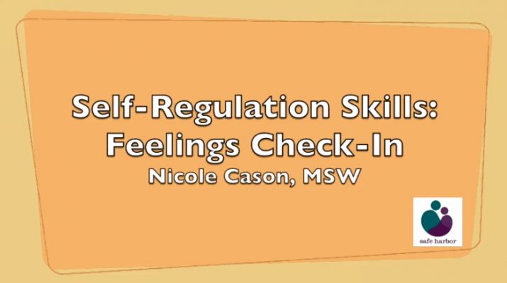 Self-Regulation Skills - Feelings Check-in